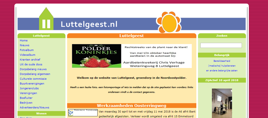 Screenshot Luttelgeest.nl